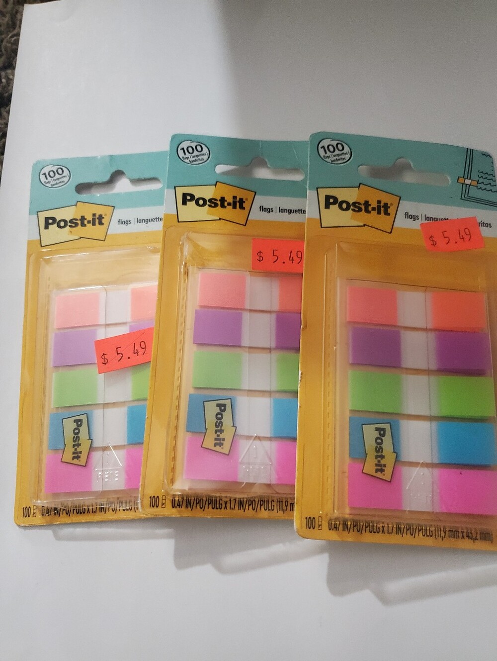 Multicolor Page Flags Pack 3pks